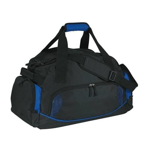 Geanta sport voiaj Weser Dome, negru/albastru, 60 x 36 x 26 cm