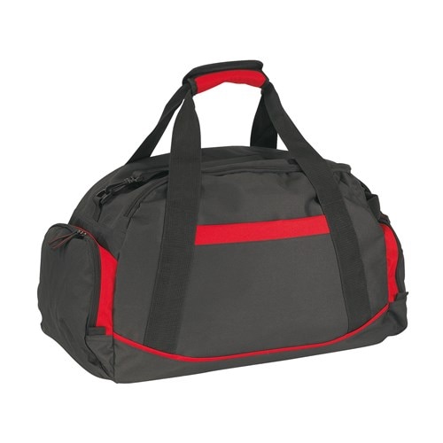 Geanta sport voiaj Weser Dome, negru/rosu, 60 x 36 x 26 cm