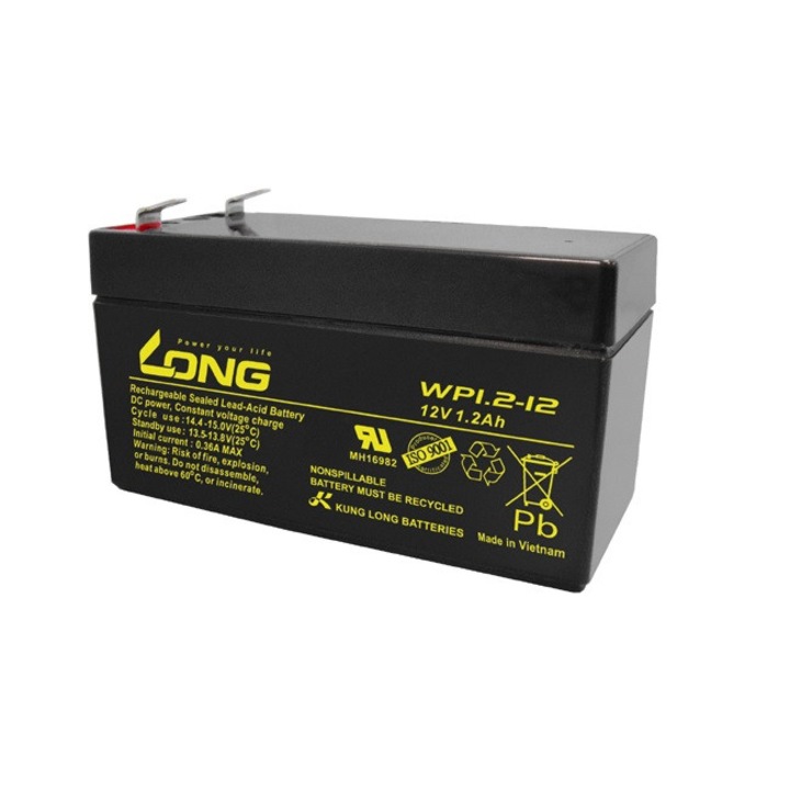 Оловна акумулаторна батерия Long WP1.2-12, 12V 1.2Ah
