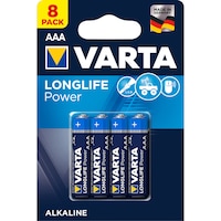 Baterii Alcaline VARTA High Energy AAA, 8 buc