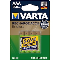 Acumulatori Varta Endless AAA 550 mAh, 4 buc