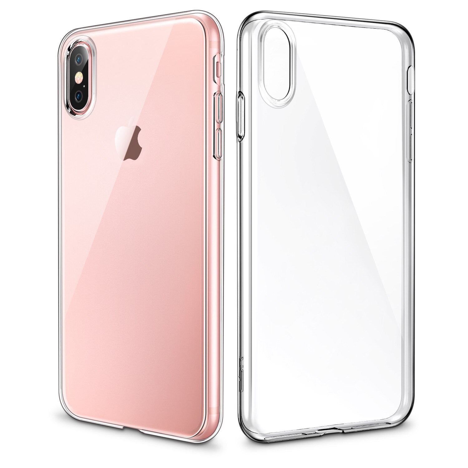 Husa slim ESR Eseential Zero iPhone X, Clear White