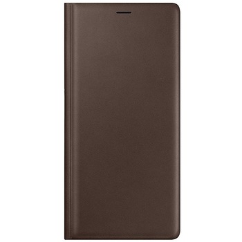 Husa Flip Originala Samsung Leather View pentru Galaxy Note 9, Piele Naturala, Maro Husa Flip Originala Samsung Leather View pentru Galaxy Note 9, Piele Naturala, Maro