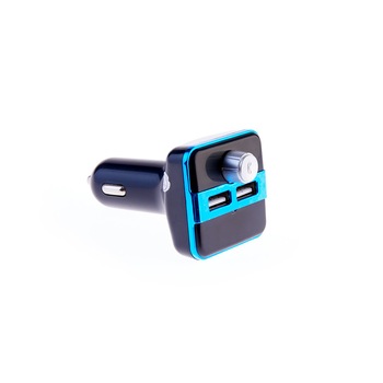 Modulator FM Auto cu Display Digital, Radio, Slod SD, 2x USB, MV Square, Negru-Albastru Modulator FM Auto cu Display Digital, Radio, Slod SD, 2x USB, MV Square, Negru-Albastru