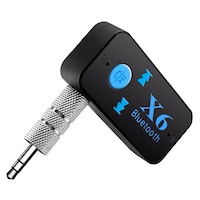 Receptor car kit auto X6 stereo Bluetooth 3.5mm aux, negru