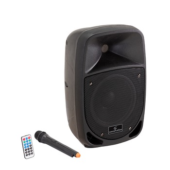 Set Boxa Portabila Activa cu Microfon Wireless - Soundsation GO-Sound 8AMW Bluetooth Set Boxa Portabila Activa cu Microfon Wireless - Soundsation GO-Sound 8AMW Bluetooth