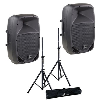 Set Boxe Active - 880W si Stative - GO-Sound 12A Set Boxe Active - 880W si Stative - GO-Sound 12A