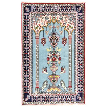 Covor,QOM(PERSAN) ,lucrat manual din lana ,design geometric,antialergic,rezistent la trafic intens,Bleu,198X125 Covor,QOM(PERSAN) ,lucrat manual din lana ,design geometric,antialergic,rezistent la trafic intens,Bleu,198X125