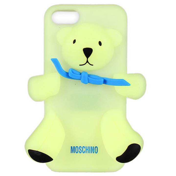 Твърд гръб Moschino - Bear Gennarino за iPhone 5/5s/SE, Зелен