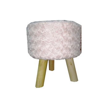 Taburet culoare roz stil traditional 36 x 32 cm Taburet culoare roz stil traditional 36 x 32 cm
