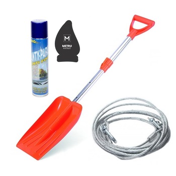 Pachet auto de iarna: spray pentru dezaburire 300 ml + Lopata pentru zapada cu maner telescopic + Cablu Sarcina Otel 2 Tone 2 ( tractare chinga sufa stanga ) + Odorizant Metru Patrat CADOU Pachet auto de iarna: spray pentru dezaburire 300 ml + Lopata pentru zapada cu maner telescopic + Cablu Sarcina Otel 2 Tone 2 ( tractare chinga sufa stanga ) + Odorizant Metru Patrat CADOU