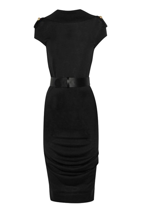 Рокля със сатенен колан Eviza 30370