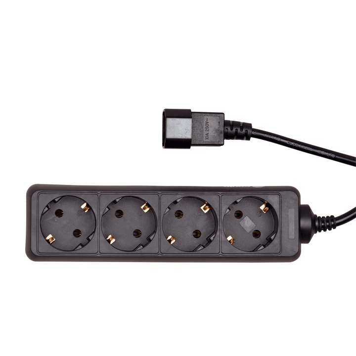 Удължителен кабел за UPS, 4 UTE изхода, 10 A, 1,1 м кабел