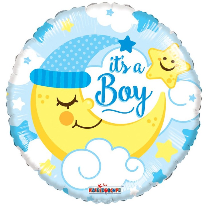 Balon folie It's a Boy Luna, 45 cm - Conver USA 15077