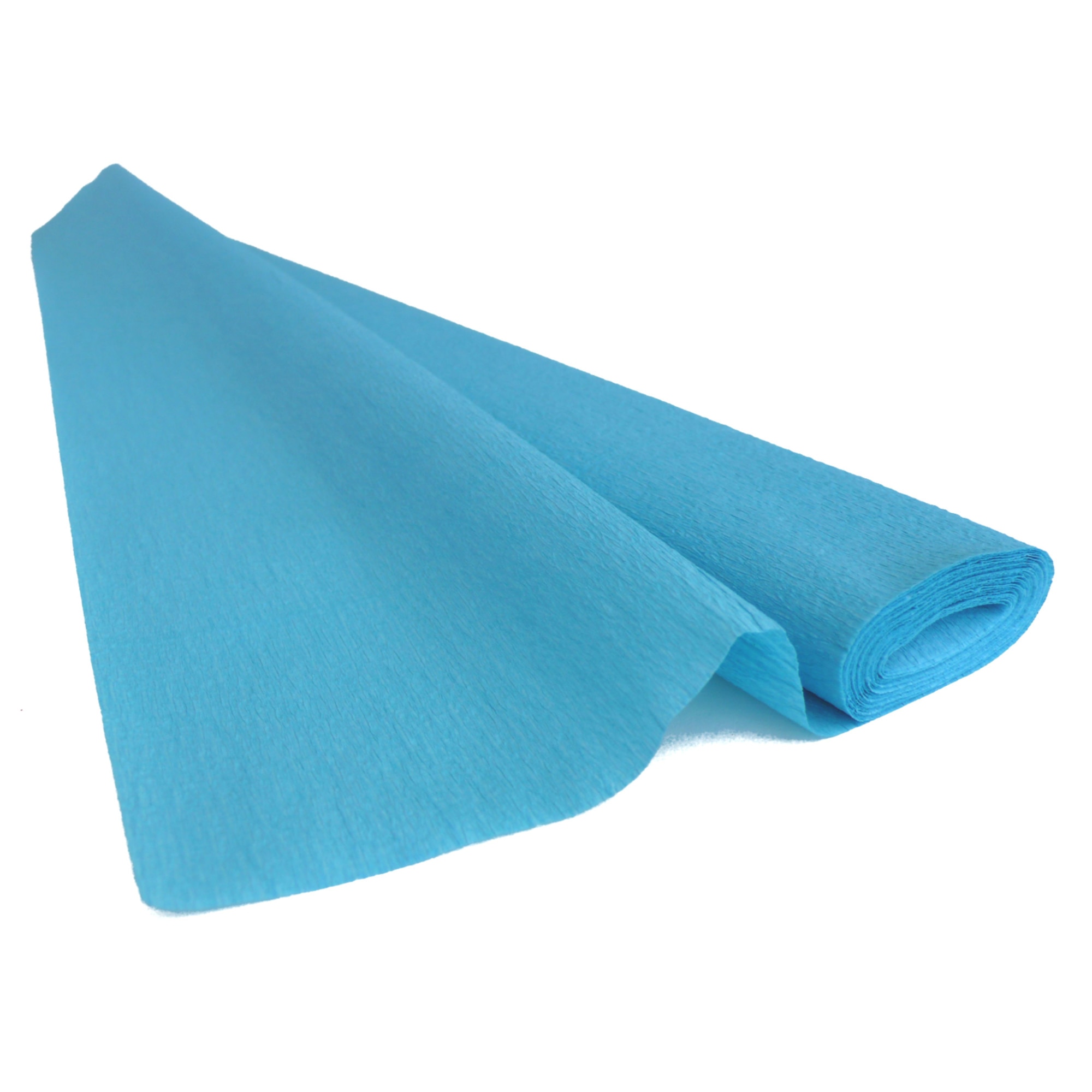 Hartie creponata elastica floristica 60gr - Marine Azure