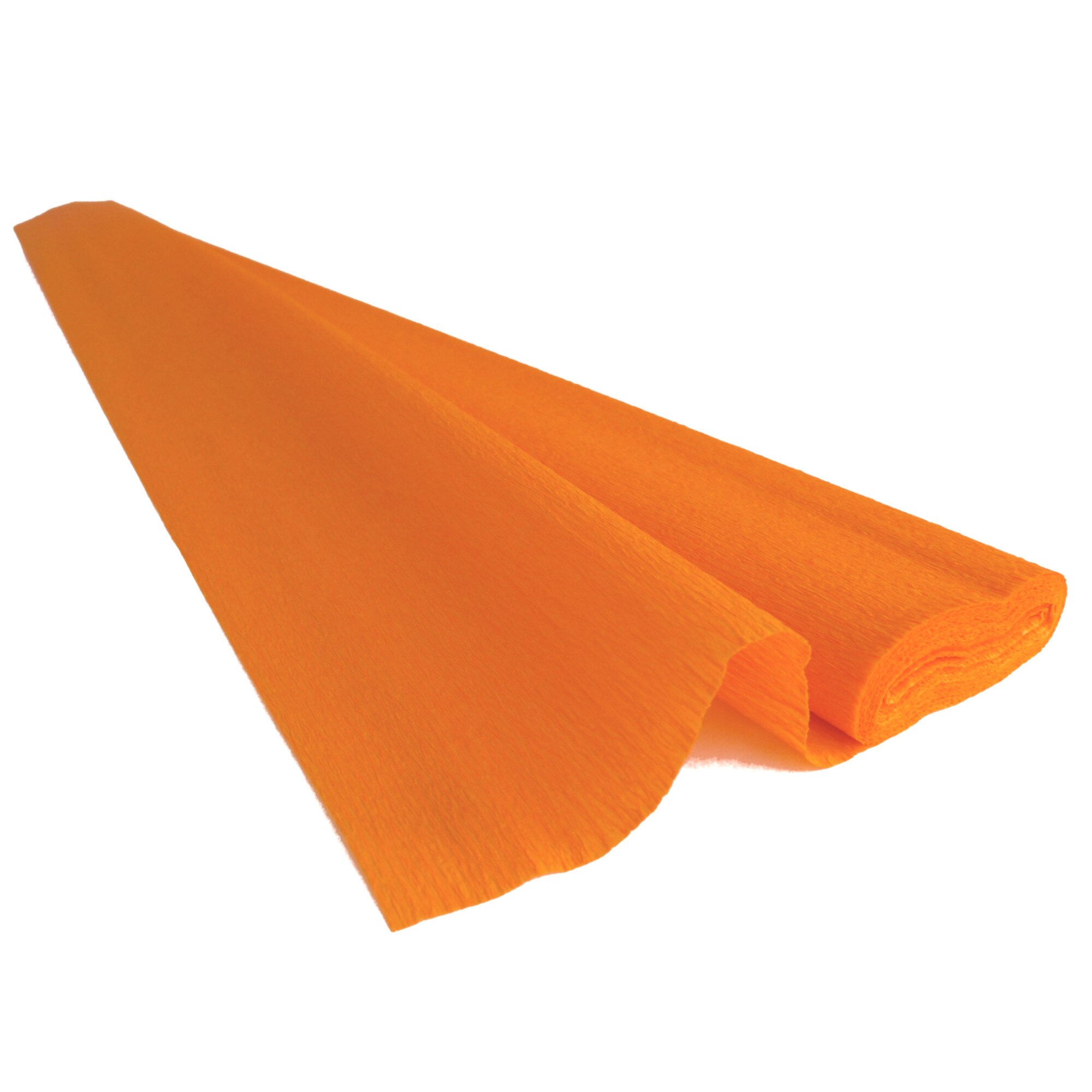 Hartie creponata elastica floristica 60gr - Intense Orange