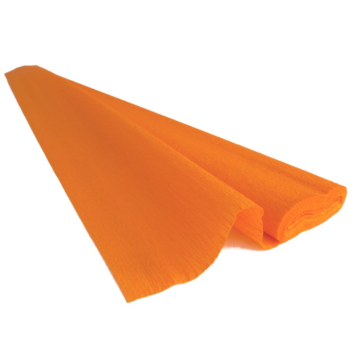 Флорална еластична креп хартия 60гр - Intense Orange