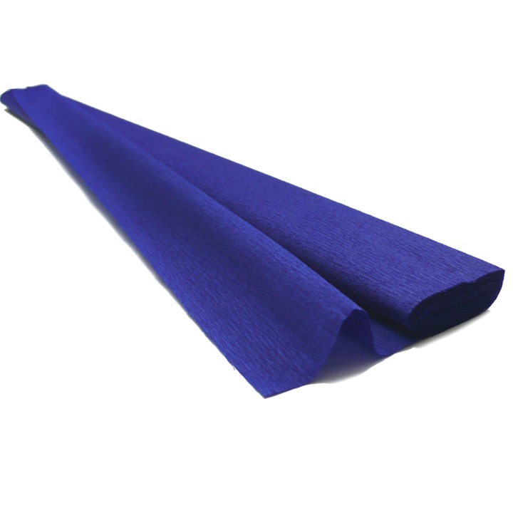 Virágos elasztikus krepppapír 60gr - Midnight Blue