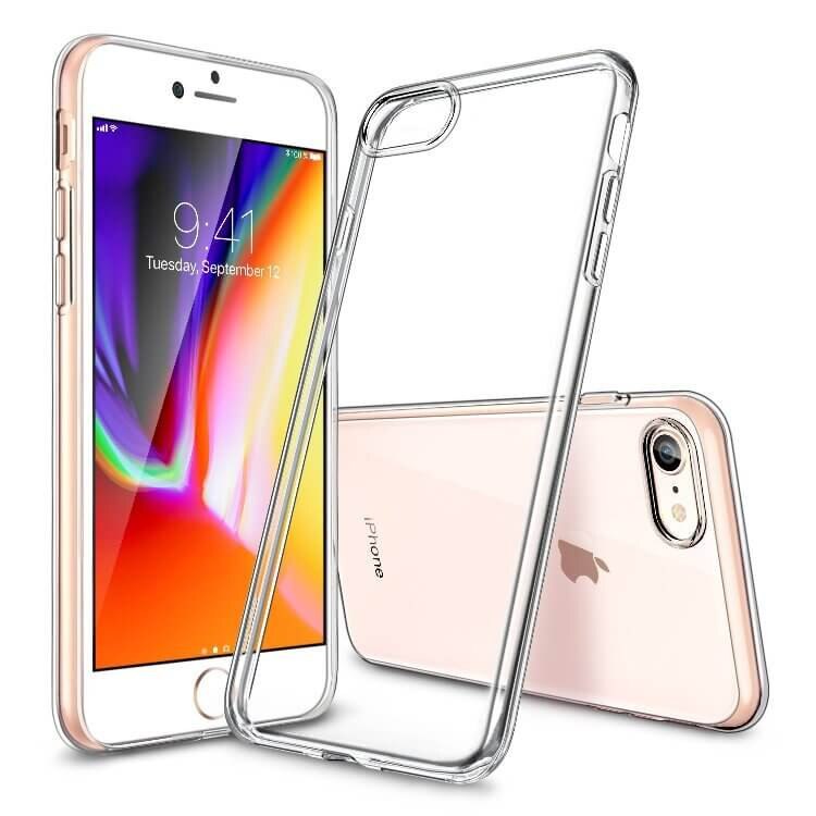 Husa iPhone 7 / iPhone 8 Soft TPU 0.8 mm - transparent