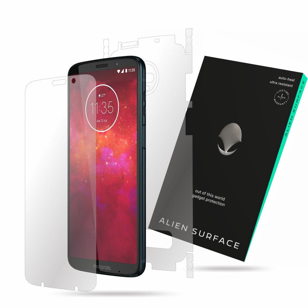 Folie Alien Surface, Motorola Moto Z3 Play, protectie ecran, spate, laterale