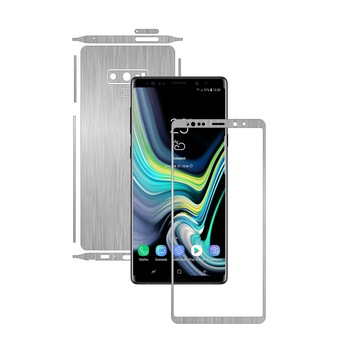 PROTECTIE DE ECRAN CADOU - Samsung Note 9 - Brushed Argintiu, Folie de protectie Carbon Skinz,Full Body Cover, Husa de tip Skin Adeziv cu Acoperire Totala pentru Carcasa si Ecran PROTECTIE DE ECRAN CADOU - Samsung Note 9 - Brushed Argintiu, Folie de protectie Carbon Skinz,Full Body Cover, Husa de tip Skin Adeziv cu Acoperire Totala pentru Carcasa si Ecran