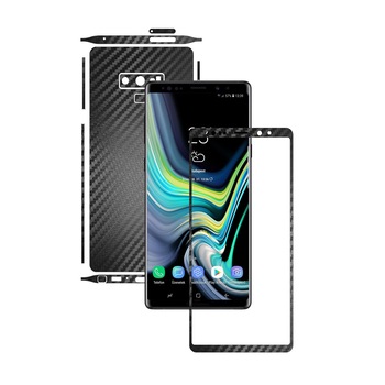1 + 1 GRATUIT - Samsung Galaxy Note 9 - Carbon Negru - Folie de protectie Carbon Skinz, Husa Full Body Cover de tip Skin Adeziv pentru Rama Ecran,Carcasa Spate si Laterale 1 + 1 GRATUIT - Samsung Galaxy Note 9 - Carbon Negru - Folie de protectie Carbon Skinz, Husa Full Body Cover de tip Skin Adeziv pentru Rama Ecran,Carcasa Spate si Laterale