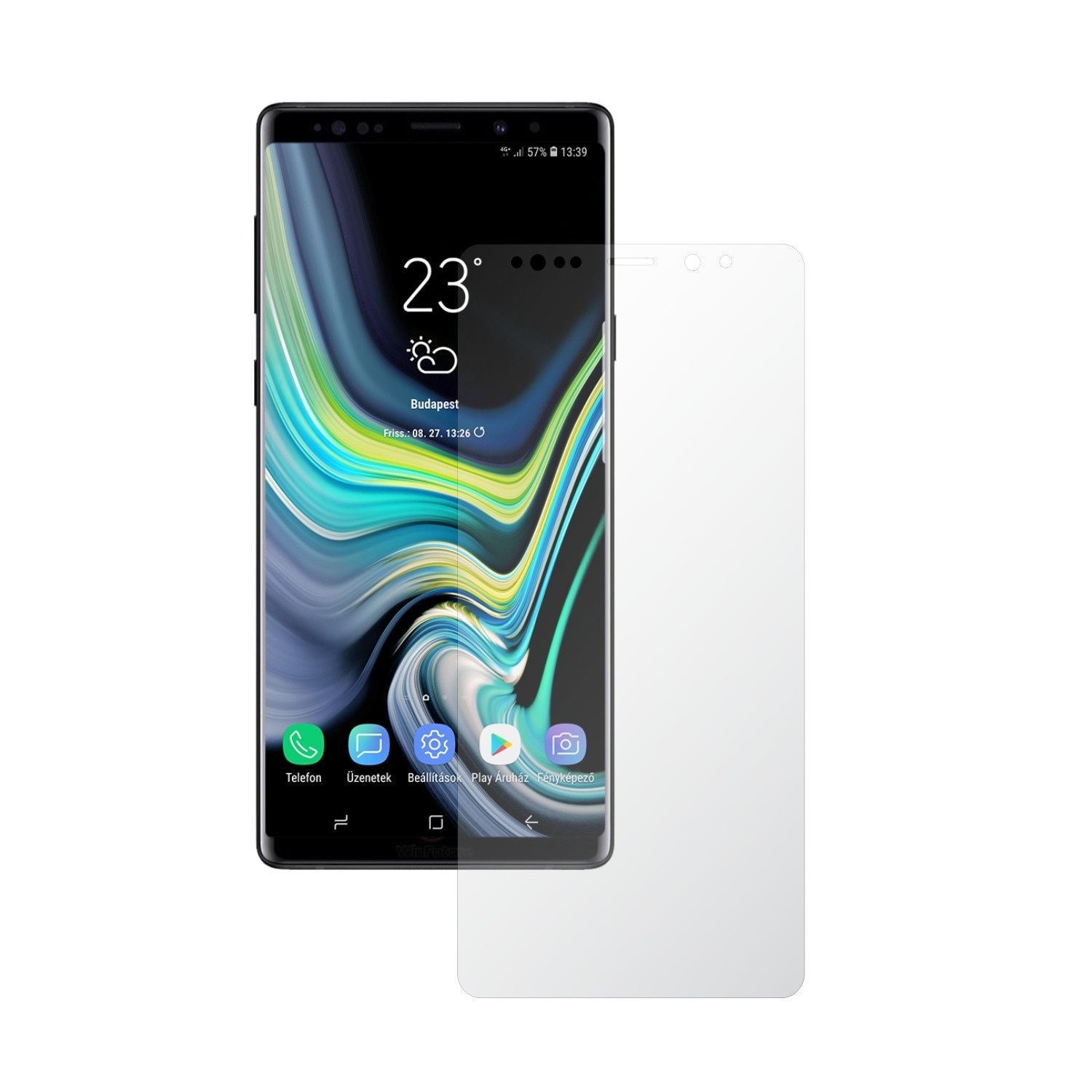 Samsung Note 9 - Folie Protectie Ecran Invisible Skinz AutoRegeneranta, Full Cover, Acoperire Totala, Ultra-Clear, Adeziva si Foarte Flexibila