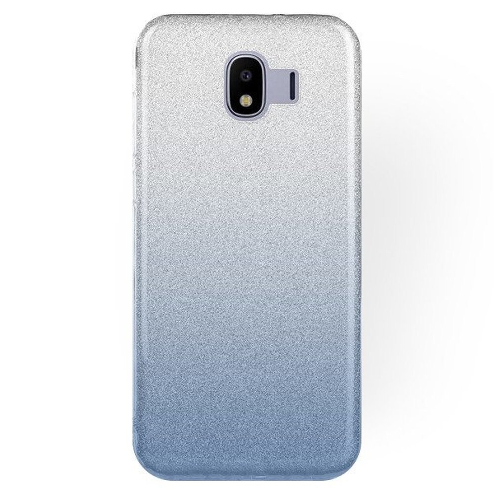 Husa Samsung Galaxy J4 2018 Shiny TPU Sclipici - argintiu - albastru