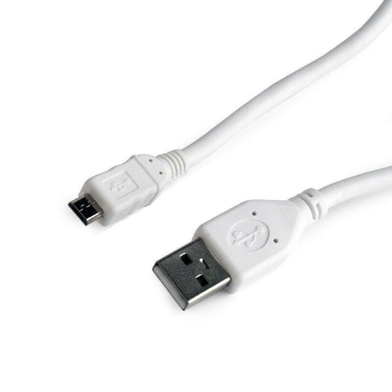 Cablu de date Gembird MicroUSB, 0.1m, alb
