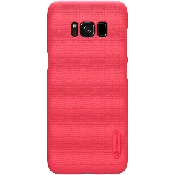 Husa Samsung Galaxy S8+ Plus + Folie Protectie-Nillkin Frosted Shield Rosu