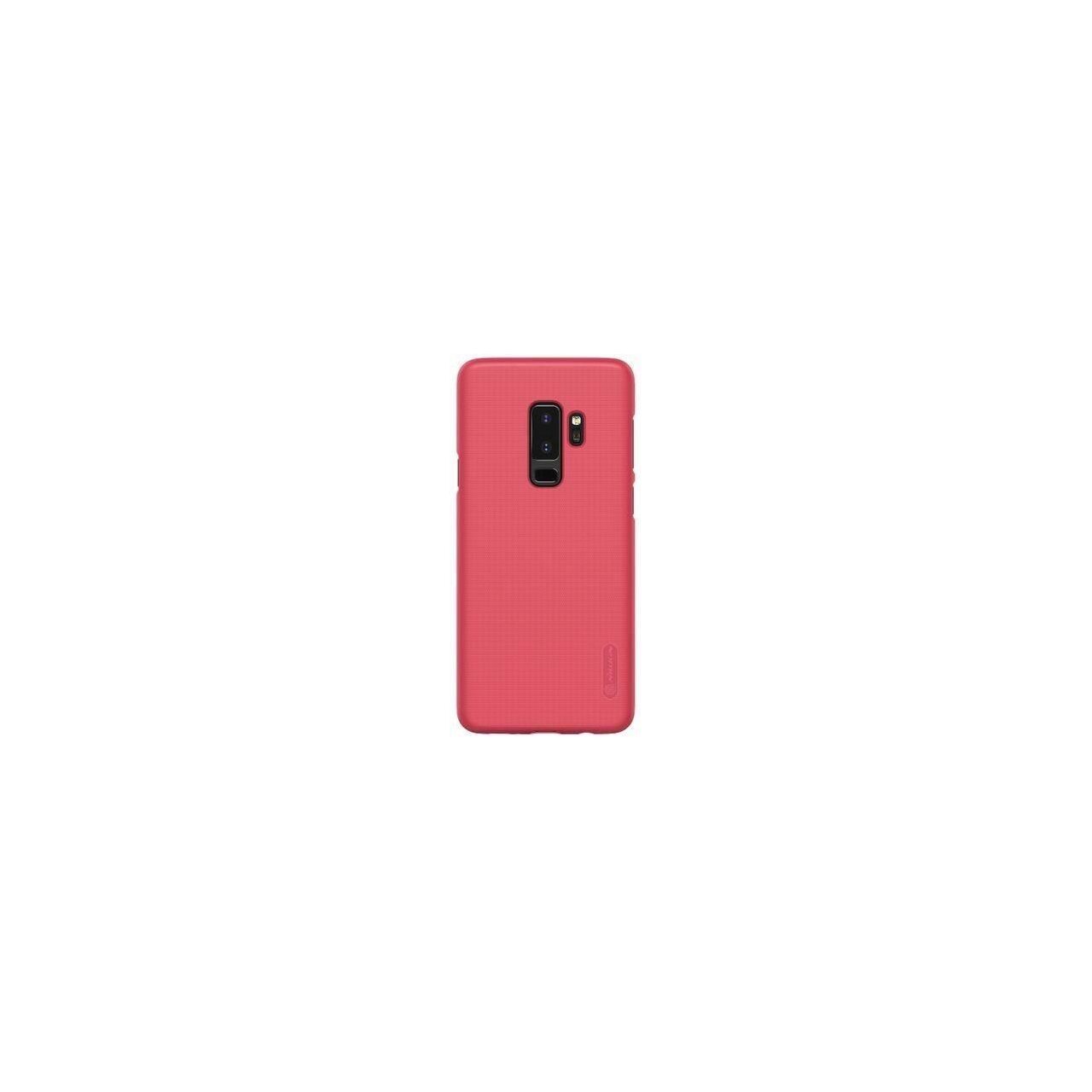 Husa Samsung Galaxy S9+ Plus G965 + Folie Protectie-Nillkin Frosted Shield Rosie