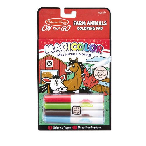 Carnetel Melissa & Doug de Colorat Magicolor Animale de la Ferma
