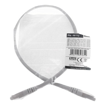 Cablu retea FTP 0.5m CAT6, ecranat gri Cablu retea FTP 0.5m CAT6, ecranat gri