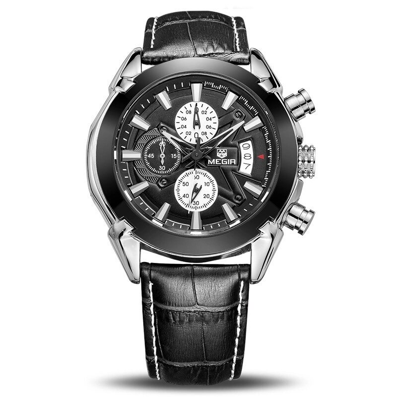 Ceas barbatesc elegant Megir Legacy, negru