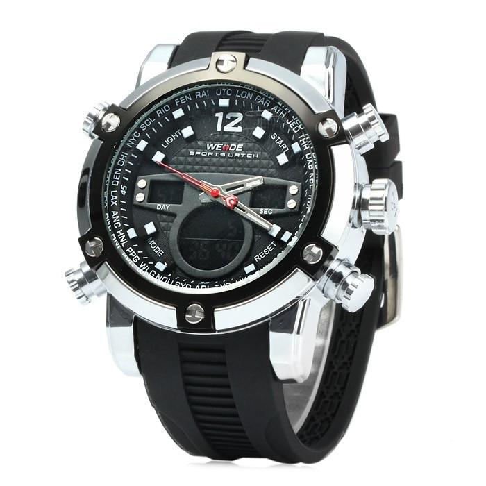 Ceas barbatesc casual Weide Powermatic, negru