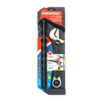 Set cheie reglabila si 10 capete tubulare Crescent, 10-19 mm, 11 piese Set cheie reglabila si 10 capete tubulare Crescent, 10-19 mm, 11 piese