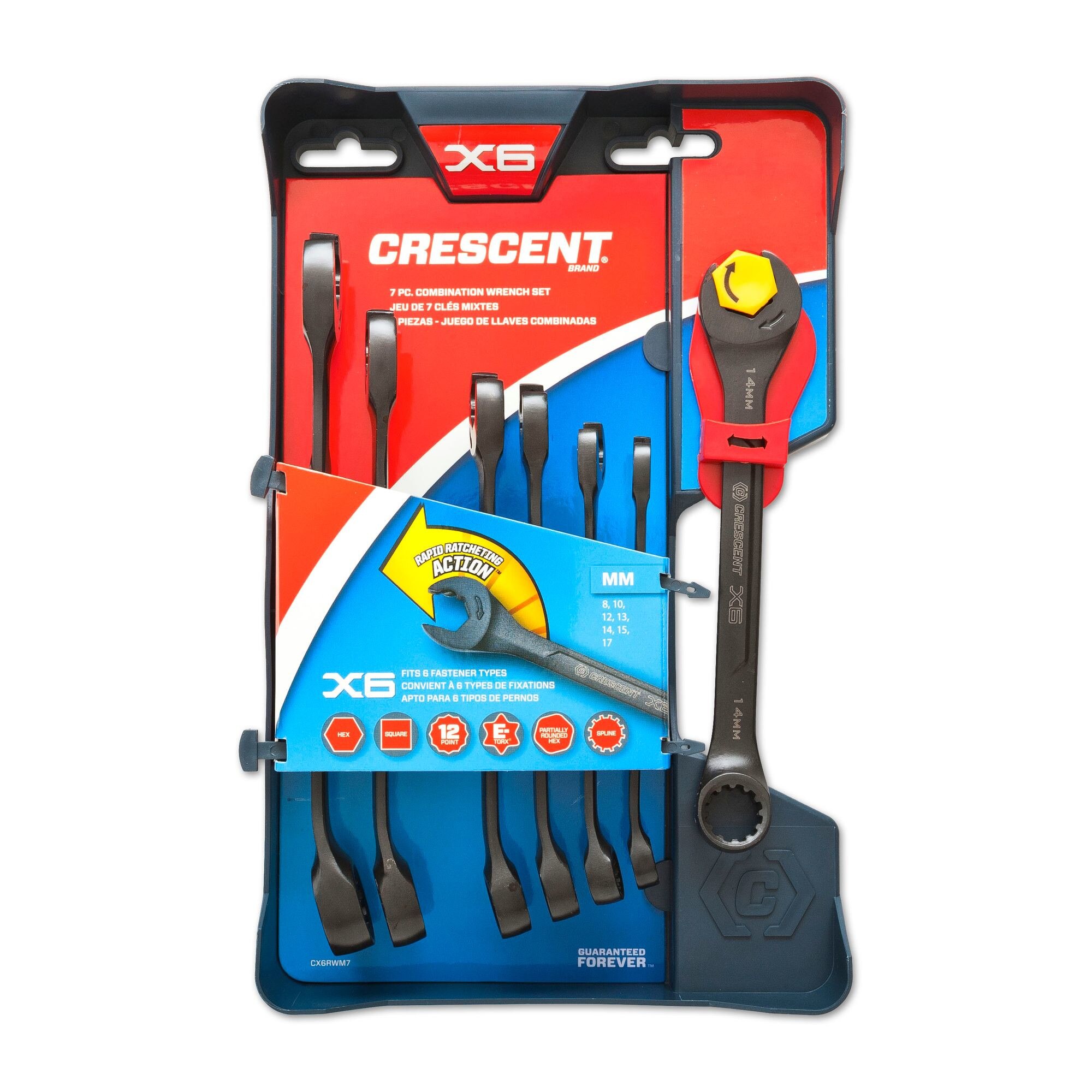 Set chei combinate, Crescent, 8-17 mm, 7 piese