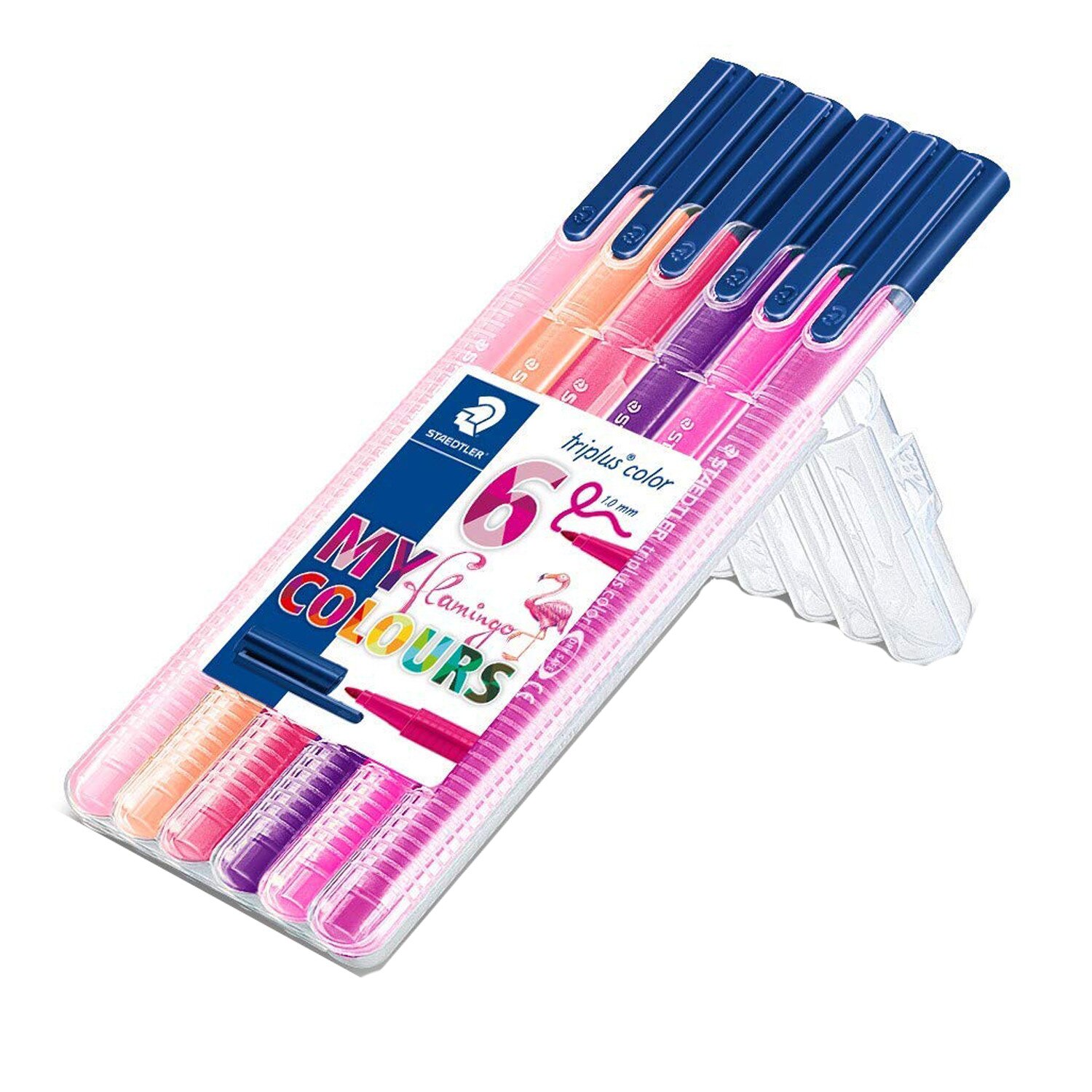 Fineliner triplus Staedtler 03MM 6culori/set Flamingo ST-334-SB6CS6
