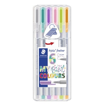 Fineliner triplus Staedtler 03MM 6culori/set Pastel ST-334-SB6CS1 Fineliner triplus Staedtler 03MM 6culori/set Pastel ST-334-SB6CS1
