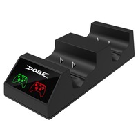 Incarcator DOBE dual charging dock cu indicator LED display si doi acumulatori 600mah pentru Xbox One / S / X / Elite, negru