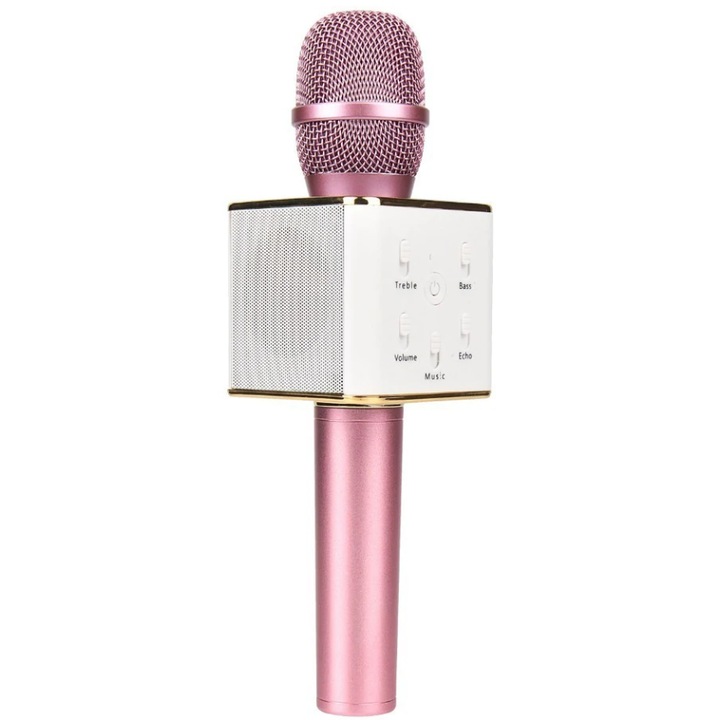 Microfon pentru karaoke cu boxa incorporata, efect reverb, setari diverse