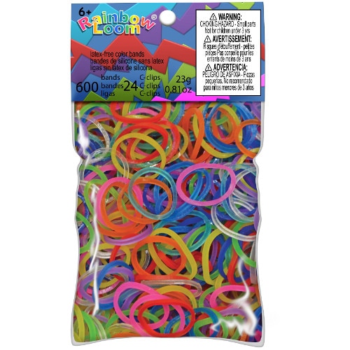 Set Rainbow Loom 600 Elastice Jelly, Mix