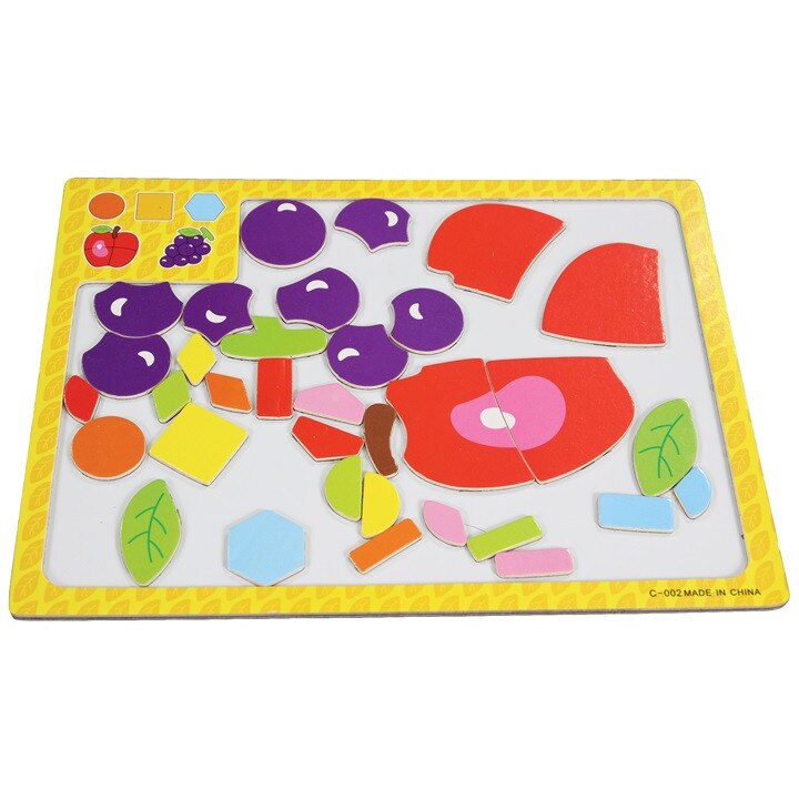 Set Diverse Forme din Lemn - Model Fructe - C-1192