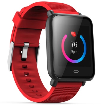 Ceas Smartwatch si Bratara Fitness Best Health, Design Sport , Tensiometru , Puls , Monitor Somn , Notificari apeluri , mesaje , IP67 Waterproof , Incarcare Magnetica , Culoare Rosu Ceas Smartwatch si Bratara Fitness Best Health, Design Sport , Tensiometru , Puls , Monitor Somn , Notificari apeluri , mesaje , IP67 Waterproof , Incarcare Magnetica , Culoare Rosu