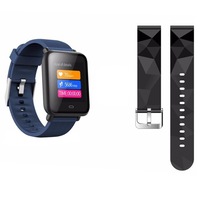 ceas smartwatch si bratara fitness digi fit q9 notificari apelurimesajefacebook 13quot display monitorizare ritm cardiac si tensiune arteriala multi-sport mode waterproof ip67 pedometru sync blue edition  curea schimb bonus imagen 6_0_
0