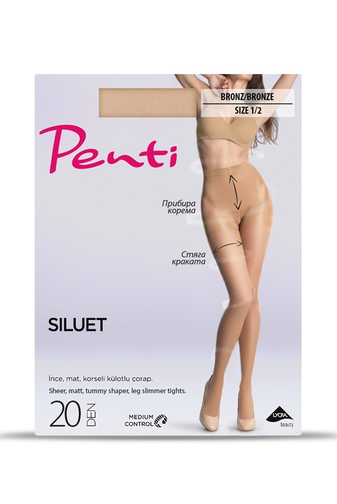 Penti, Чорапогащник с висока талия, Кафяв
