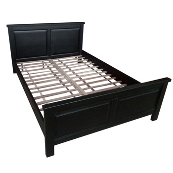 Pat lemn masiv Marius 140x200 Negru, Ramely Pat lemn masiv Marius 140x200 Negru, Ramely
