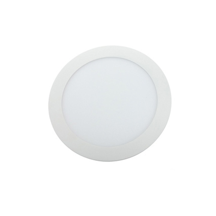 Spot LED incastrabil Ultra Bright UB60248, 9W, 850 lm, lumina neutra (4200K), IP20, rotund, 146 mm, Alb, clasa energetica F