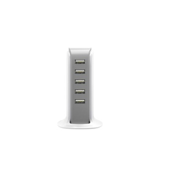 Multiplicator USB cu 5 Iesiri, Alimentare la Retea, Tip Turn, Alb Multiplicator USB cu 5 Iesiri, Alimentare la Retea, Tip Turn, Alb