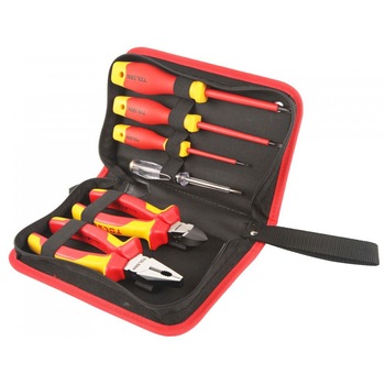 Set profesional 6 unelte de mana izolate Tolsen, V83306 Set profesional 6 unelte de mana izolate Tolsen, V83306